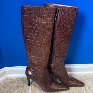 Ralph Lauren brown high heel boots 👢